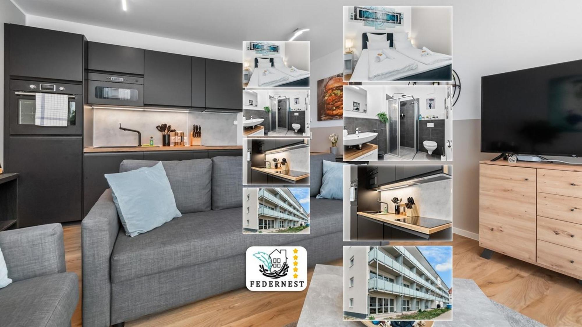Apartamento Design Luxus, Vollausstattung, Neubau, 30Min Hbf Leipzig 8, Naehe Flughfaen, Bmw, Dhl, Amazon Schkeuditz Exterior foto